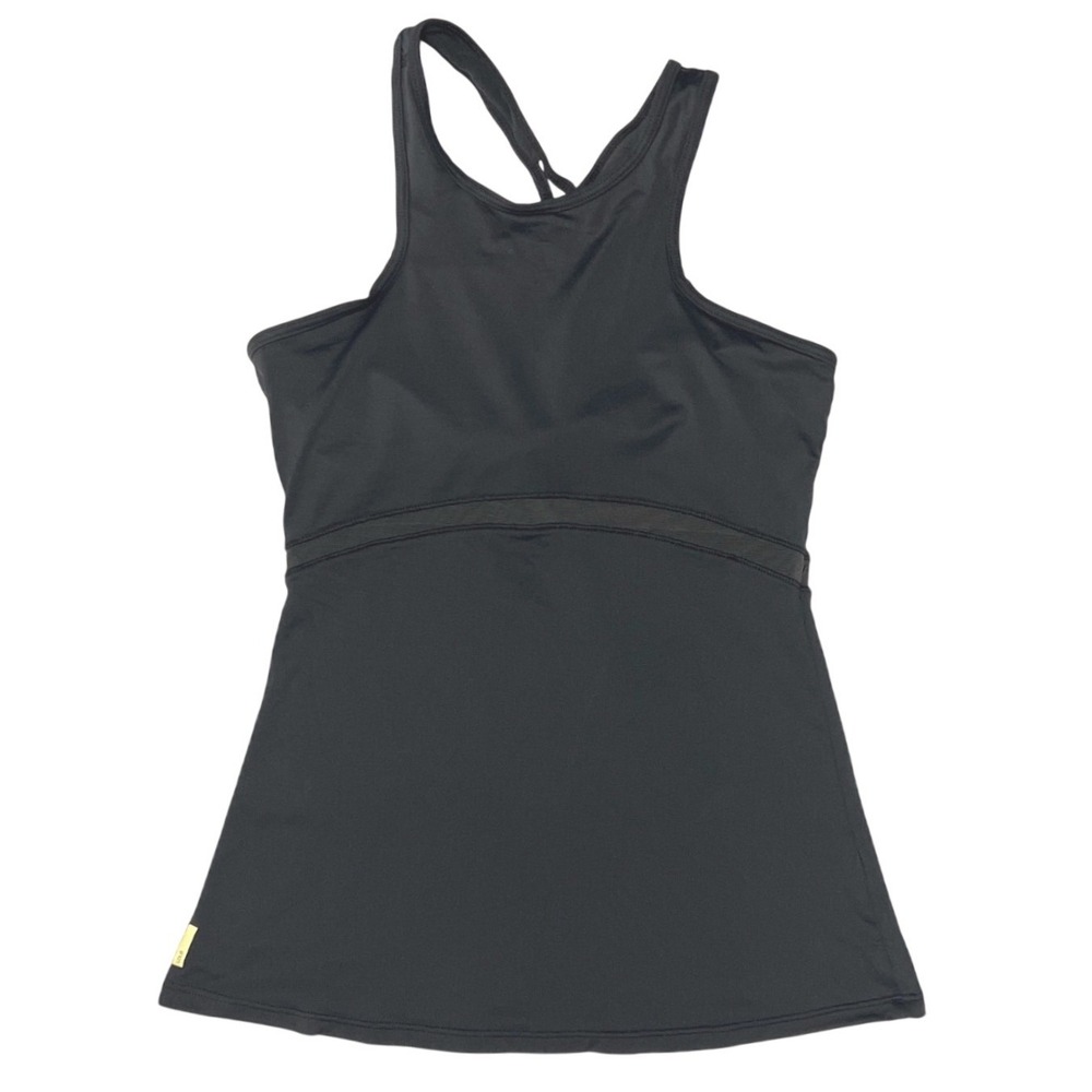 Lolë Racerback Athletic Tank Top Women's S Black UPF 50+ 4 Way Stretch Mesh